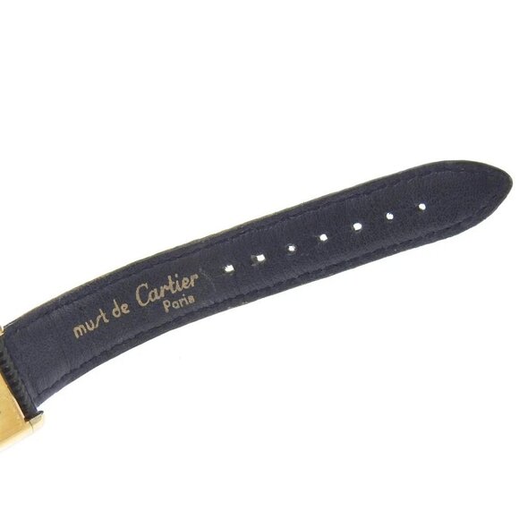 CARTIER Must tank Watches 60022 Lapis Lazuli Dial cal.2512-1 BlueDial Silver - Picture 6 of 7